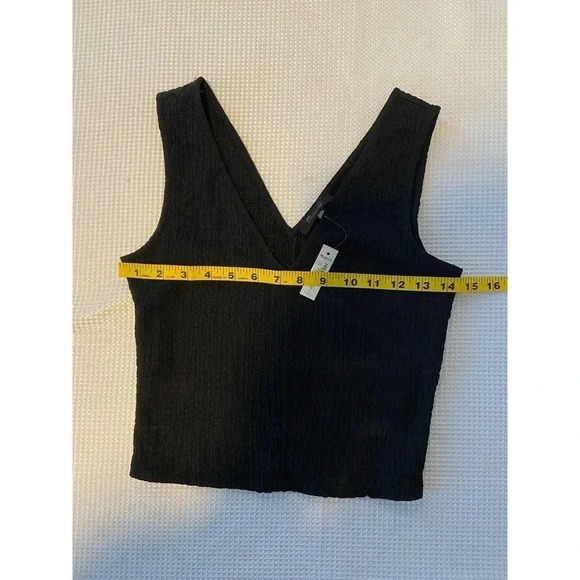 Madewell V-Neck Sleeveless Crop Top SIZE XXS - Picture 3 of 5